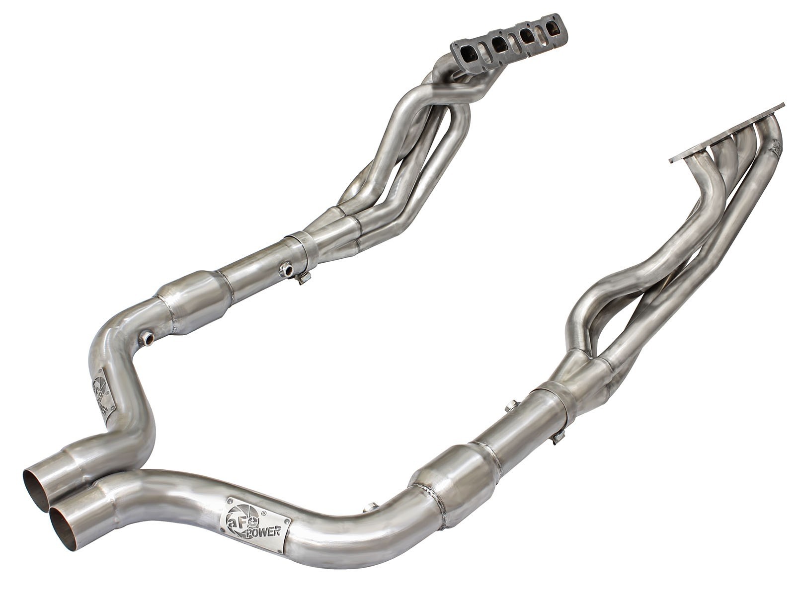 AFE Twisted Steel Long Tube Header 1-7/8″ & Mid-Pipe 304 Stainless ...